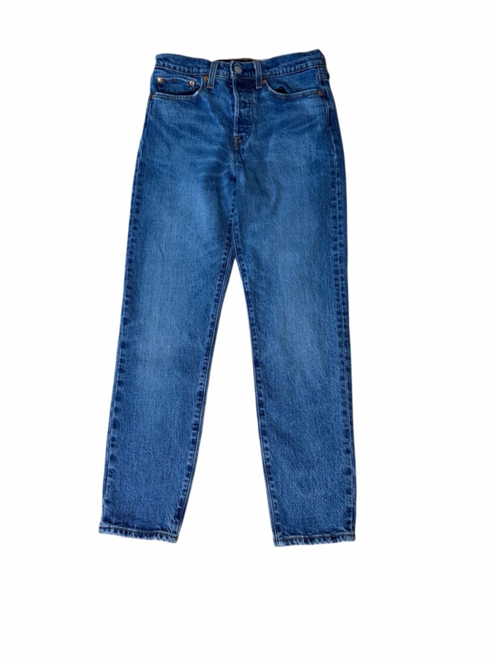Levi’s Wedgie Classic High-Rise Straight Leg Blue Jeans Sz 27